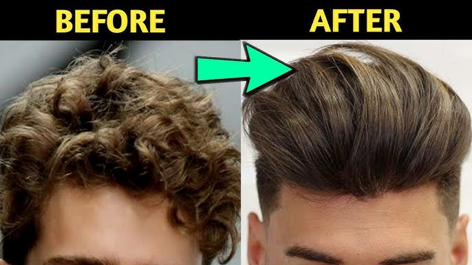 hair straightening for men