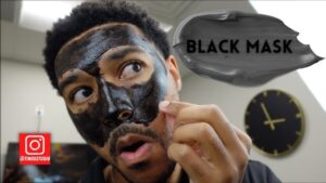 how to apply black mask on face