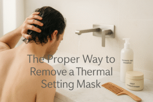 what is the proper way to remove a thermal setting mask